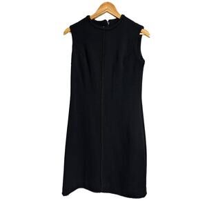 Bleeker Street Vintage Wool Blend Black Sleeveless Dress 10